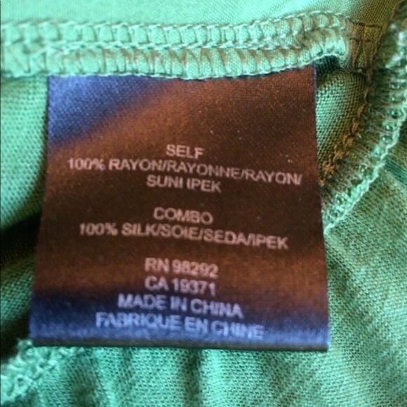 TIBI GREEN Ruffle Hem Top size L - Picture 8 of 8